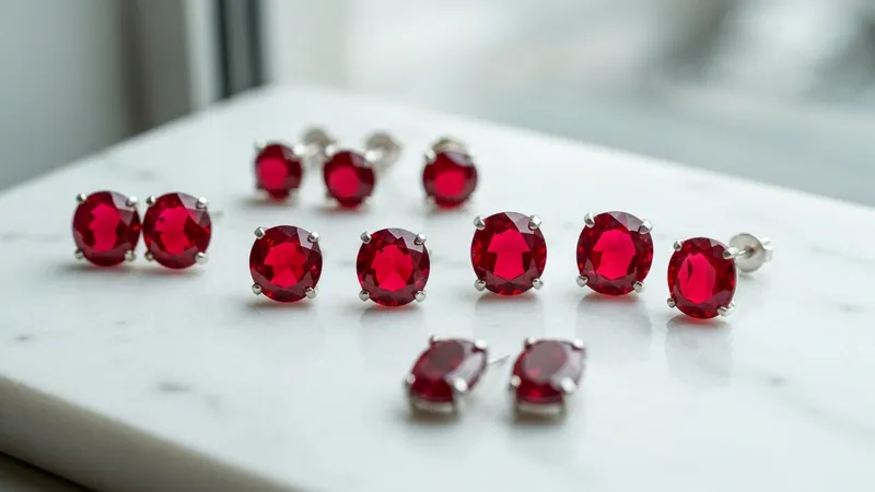 Choisir ses boucles d'oreilles rubis